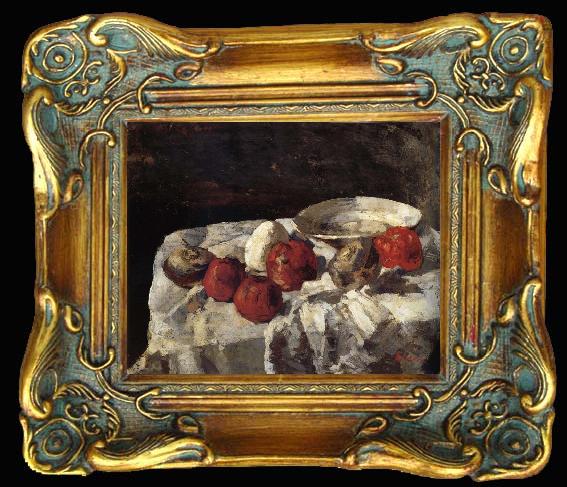 framed  James Ensor The Red apples, Ta013-2